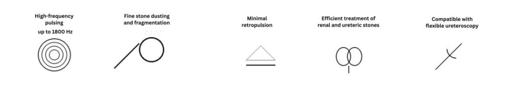 stone lithotripsy with pro dust laser